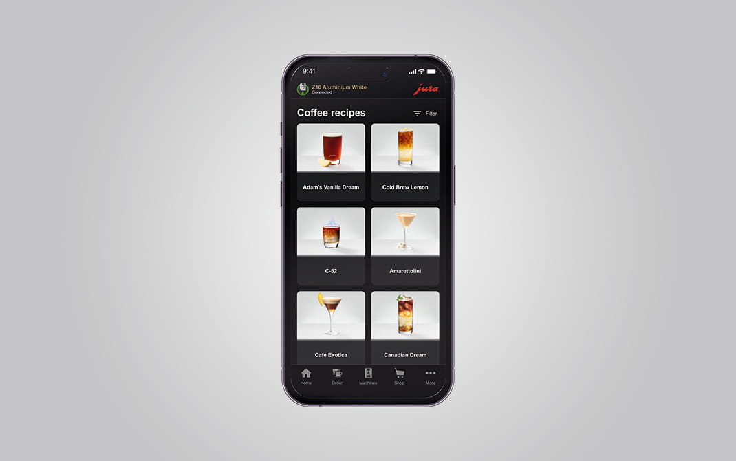 Jura coffee hot sale app