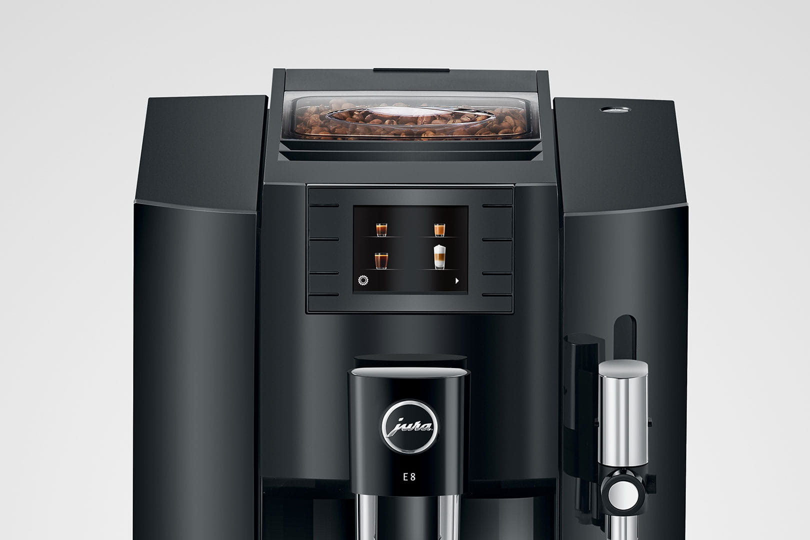 Kaffeevollautomat JURA E8 (EC) Kaffeevollautomat Dark Inox Professional  Aroma Grinder