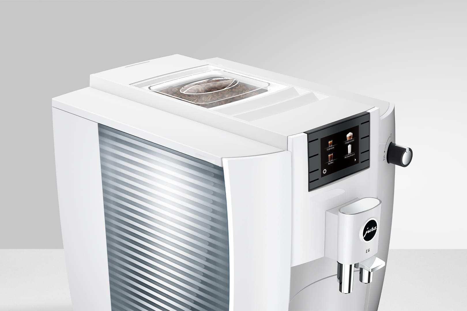  Jura E6 Máquina de café expreso automática y asequible con  fuerza de café programable (platino) paquete con cartucho de filtro  inteligente, tabletas de limpieza, bolsa de granos de café y recipiente 