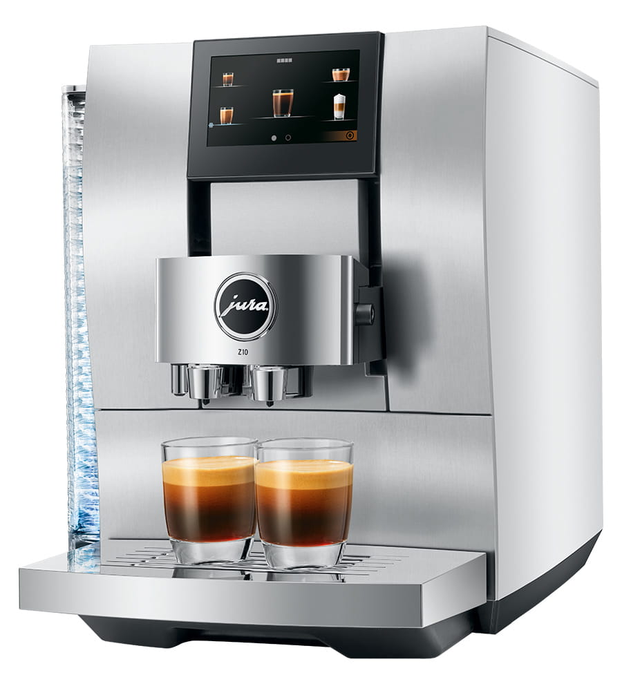 Jura Z10 Automatic Coffee Machine for Hot and Cold Coffee Aluminum White